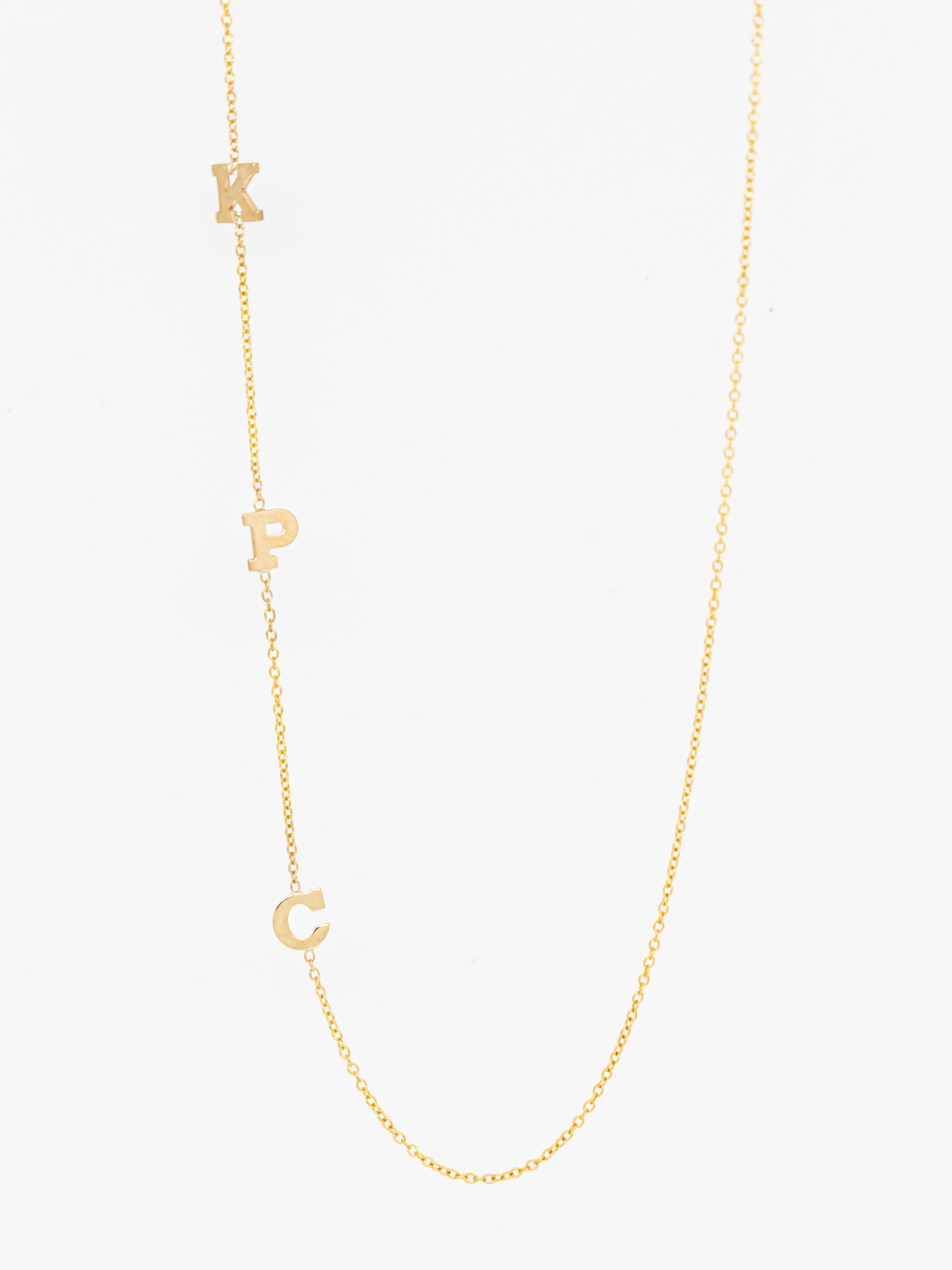 Triple Small Initial Necklace – Lu and Lo Jewellery