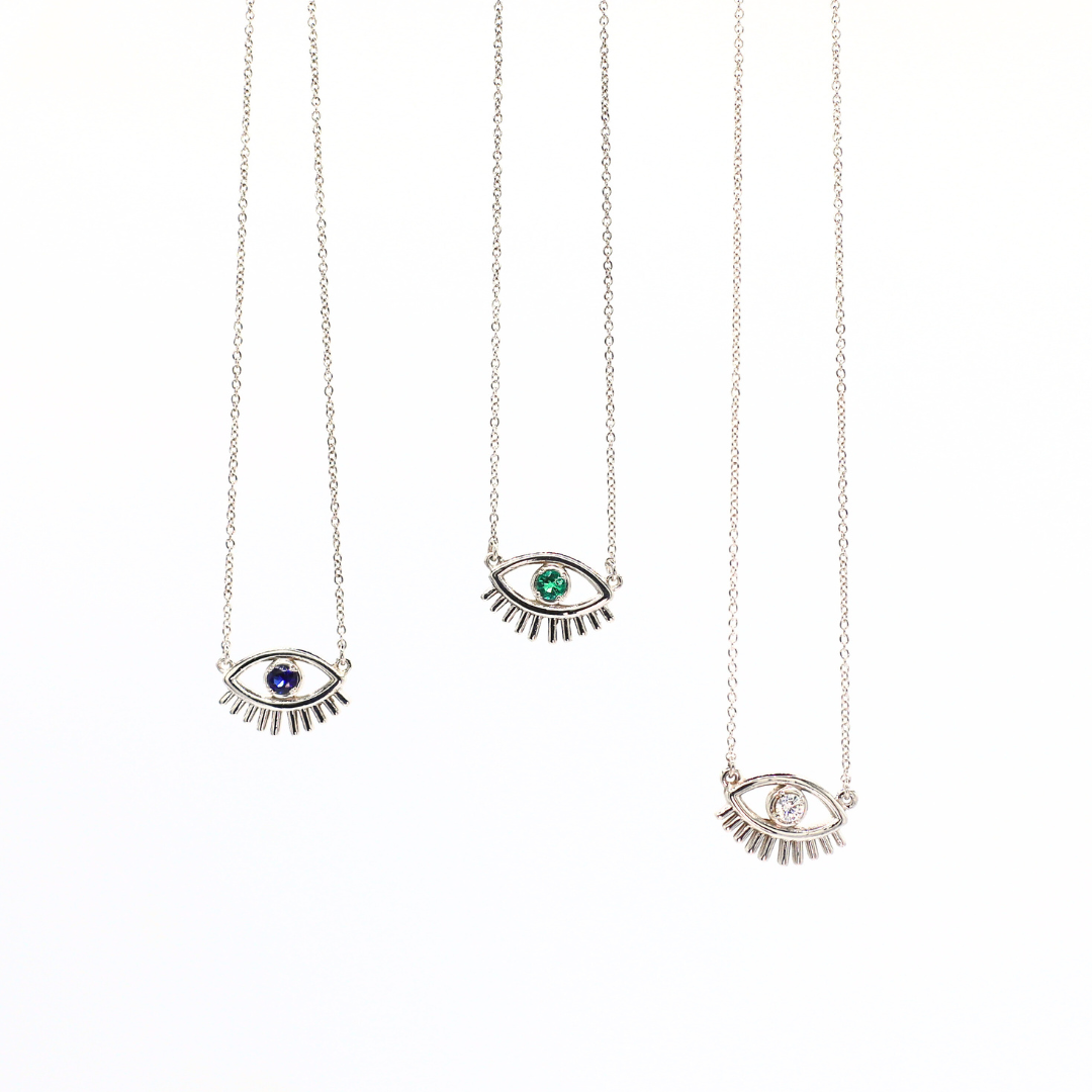 Lashy Evil Eye Necklace - Protection & Style