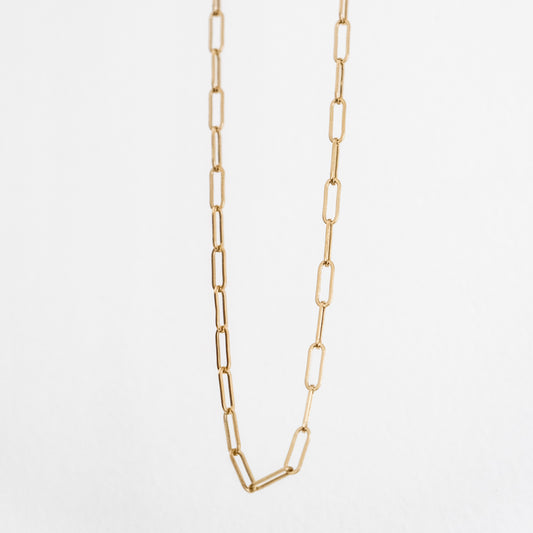 Bold Paperclip Necklace - Modern & Minimalist Gold Chain