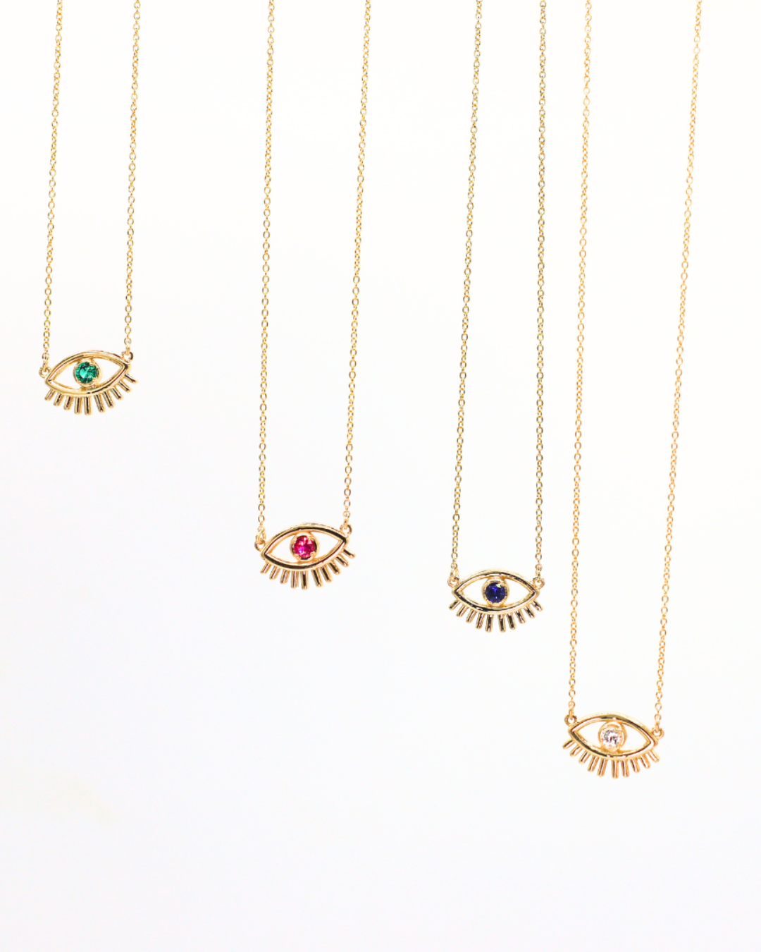 Lashy Evil Eye Necklace - Protection & Style